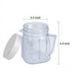 thumbnail image 4 of Para Piezas de Repuesto de Licuadora, Accesorio de Tarro Licuadora Mini Osterizer 4937, Tarros de Plástico con Tapas (2 Paquete), 4 of 5