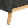 thumbnail image 5 of 67.7" Wide Mid-Century Modern Upholstered Tufted Loveseat Sofa With Wooden Legs, 5 of 8