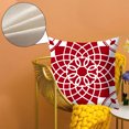 thumbnail image 5 of Funda de almohada con decoración geométrica de cártamo, juego de 4 fundas de almohada cuadradas de cártamo de primavera abstracta, 5 of 5