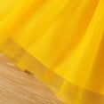 thumbnail image 5 of Gubotare Baby Girl Floral Dress Girls and Toddlers'Knit Short-Sleeve Cinch-Waist Dresses 6 9 Months (Yellow,6-9 Months), 5 of 7