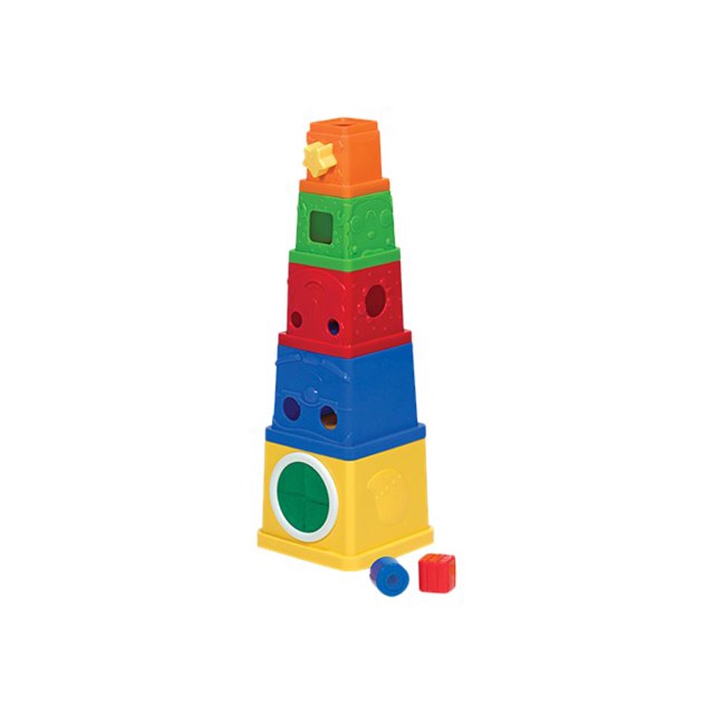 Melissa & Doug 9170 K's Kids Stacking Blocks Set With Sorting Shapes