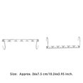 thumbnail image 4 of Paquete de 6 perchas de ropa plegables de Metal para el hogar, dormitorio, sala de estar, armario colgante, gancho para ropa, soporte para ahorro Almacenamiento y organización del hogar Forma plana Kearding HA068303-01, 4 of 6
