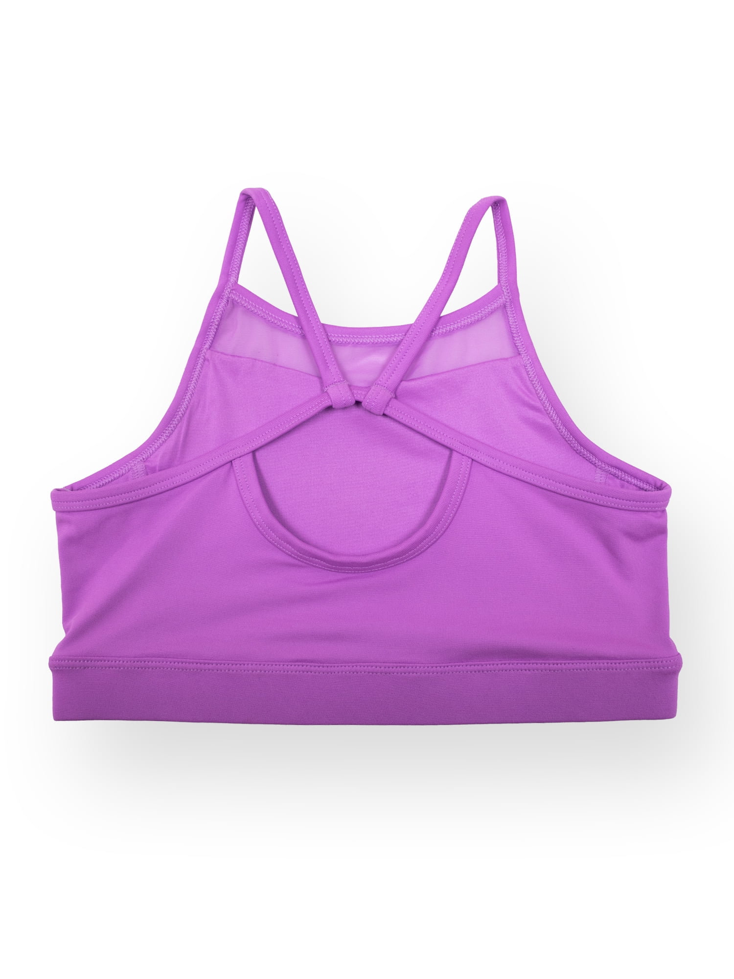 Atheltic Works Girls Mesh Insert Sports Bra, 2 Pack, Sizes XS-XXL