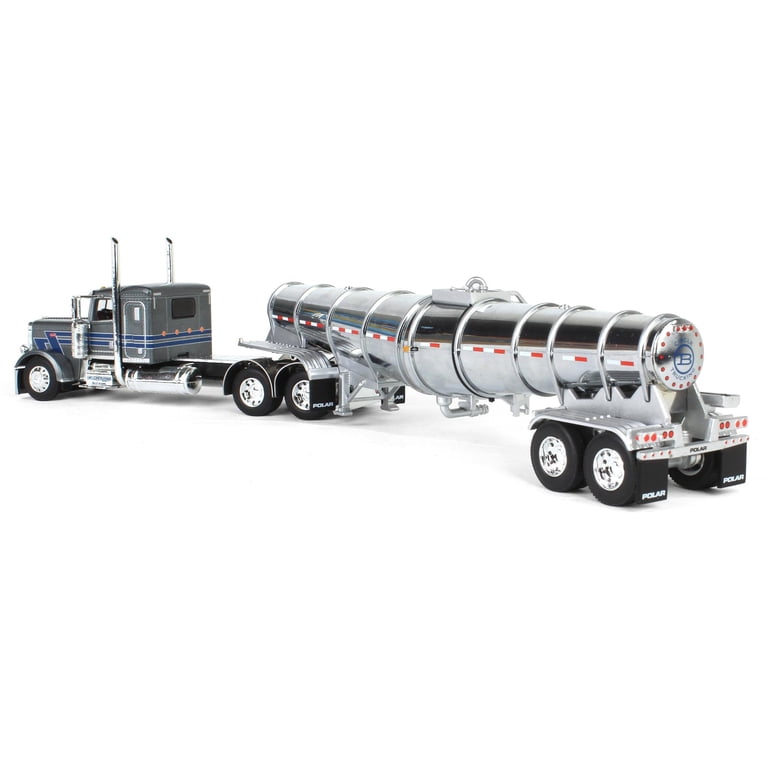 First Gear 1/64 Peterbilt 389 Flat Top Con Rimorchio J&L – DCP 60-1696 – Modellino Rosso Metallo