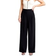 thumbnail image 5 of Soft High Waist Pull On Wide Leg Stretch Pants for Women Over 50, 5 of 9