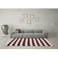 thumbnail image 3 of Ahgly Company Indoor Rectangle Abstract Red Contemporary Area Rugs, 3' x 5', 3 of 4