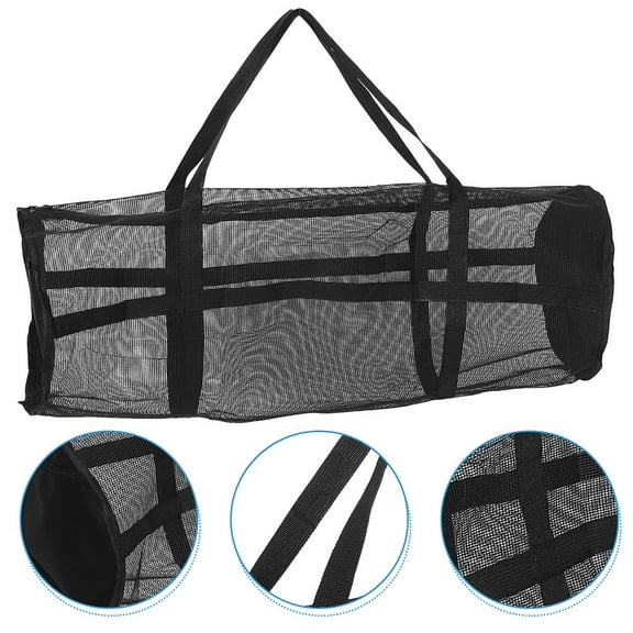 KONTONTY Heavy Duty Basketball Equipment Bag Mesh Gym Storage Bag For Soccer Football Volleyball For Sports Yoga Fitness Training Long-Lasting