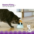 thumbnail image 2 of Catstages 2-in-1 Spinning Fish Treat Dispenser Cat Toy – Interactive Puzzle Feeder & Cat Ball Track Add-On, Blue, 2 of 8