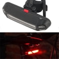 thumbnail image 2 of 2 luces traseras LED multimodo para bicicleta, impermeables, recargables por USB, luz blanca/roja., 2 of 4