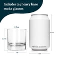 thumbnail image 2 of Libbey 916CD Heavy Base Rocks Glasses Set, Simple Glassware Drinking Glasses Set of 24, Stylish, Dishwasher Safe Glasses for Cocktail Parties And More, 2 of 4
