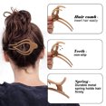 thumbnail image 6 of French Concord Flat Hair Clips - 6PCS Curved Hair Claw No Slip Hair Clips Strong Hold Clip Hair Claw for Women, 6 of 11