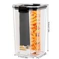 thumbnail image 2 of Cereal Dispenser Kitchen Storage Keeper Clear Sealed Jar Airtight Food Fresh Box Cereal Storage Container, 2 of 9