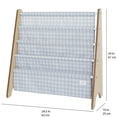 thumbnail image 3 of 3 Sprouts - blue gingham recycled fabric book rack, 3 of 5