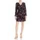 thumbnail image 1 of Vestido Floral de seda Joie A-Line negro mediano, 1 of 1