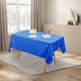 thumbnail image 6 of Xecvkr Disposable Solid Color Tablecloth 137x274 cm Plastic No Wash Padded Table Cover for Parties Picnics Events Pink White Blue Silver Yellow, 6 of 6