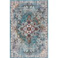 thumbnail image 1 of Unique Loom Charm Modern Area Rug 5' x 8' Rectangle Teal/Ivory, 1 of 2