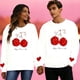 thumbnail image 1 of TaTaai Couple Crew Neck Printed Sweatshirt, Valentine's Day Gift Unisex Long-Sleeve Gift, 1 of 8