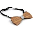thumbnail image 3 of Men's Tie Clip Natural Zebra Wood Handmade Wooden Adjustable Tie Clip For Tuxedo Wedding Couple, 3 of 4