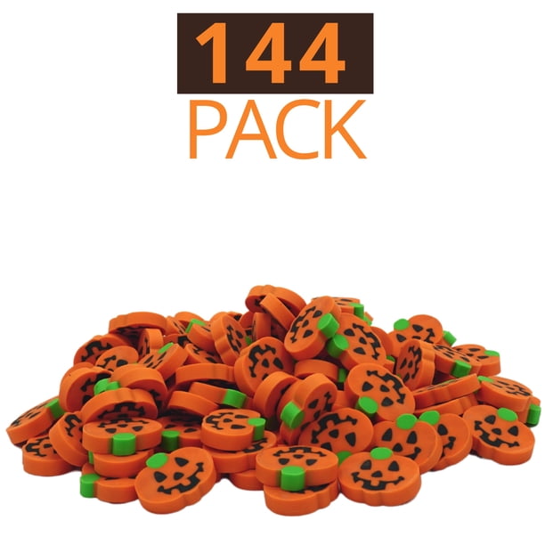 Lot De 8 Gommes Halloween – Puzzle Cube Détachable – Autocollants 3D – Sacs De Bonbons