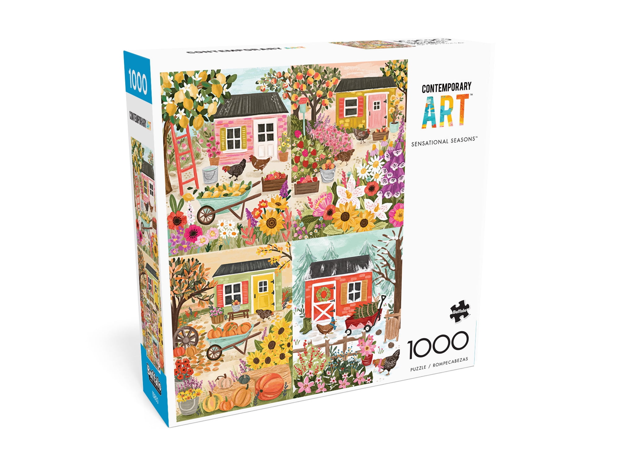 Buffalo Games 1000-Piece Contemporary Art Sensational Seasons Interlocking Jigsaw Puzzle