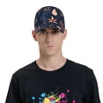 thumbnail image 4 of Balery Autumn Leaves With Blue Gorra de béisbol de tamaño ajustable para correr, entrenar y actividades al aire libre. Gorra de papá para todas las estaciones., 4 of 6