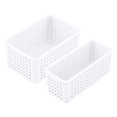 thumbnail image 1 of 2pcs 1/12 cestas de almacenamiento de la pequeña decoración blanco Zulema mini canasta de casa de muñecas, 1 of 8