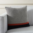 thumbnail image 2 of SAFAVIEH Pia 18" x 18" Modern Black/Red Geometric Cotton Decorative Pillow, 2 of 6