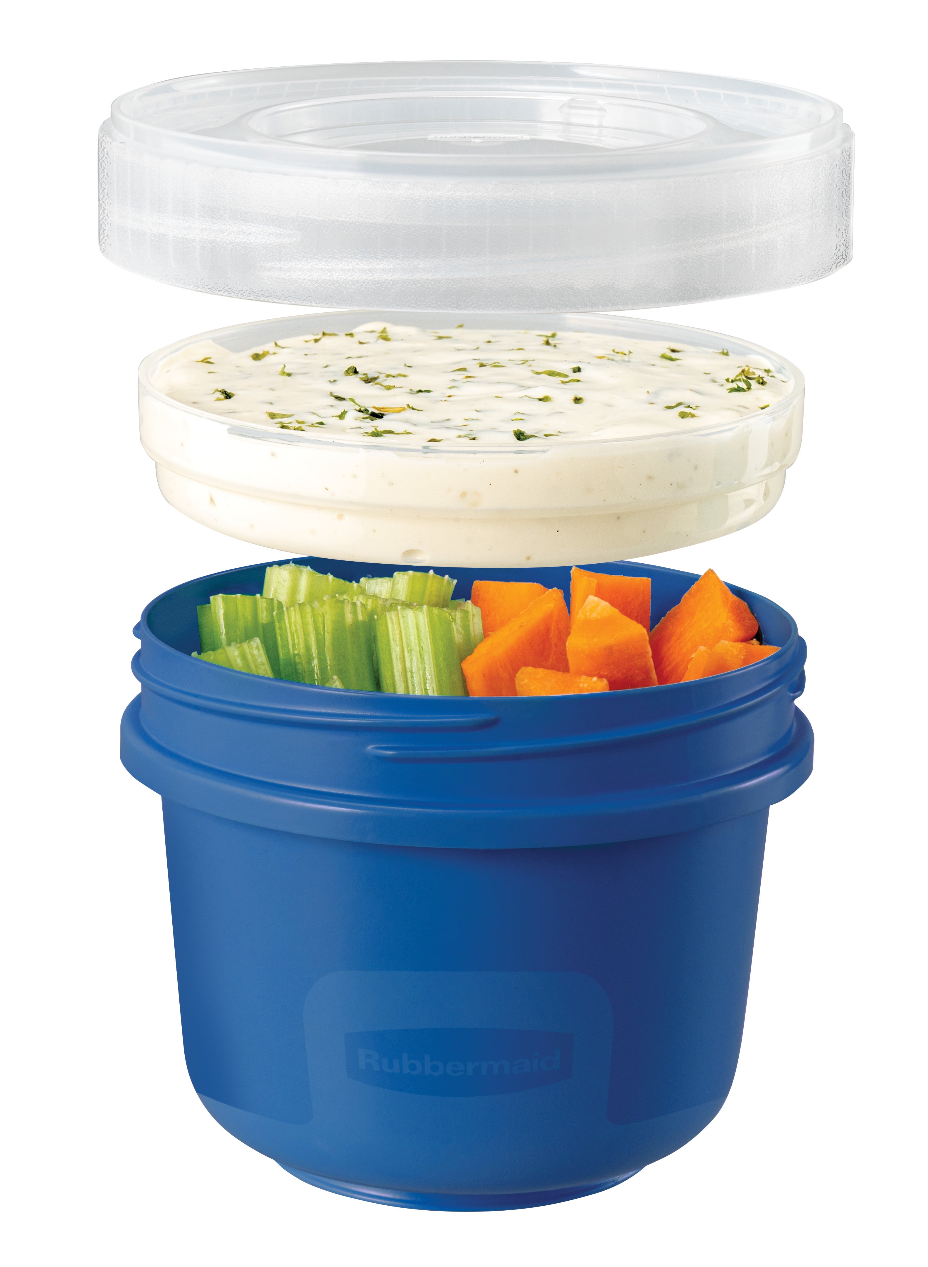 Rubbermaid TakeAlongs Twist-&-Seal 2.1 Cup Meal Prep Food Storage Containers, Set of 2