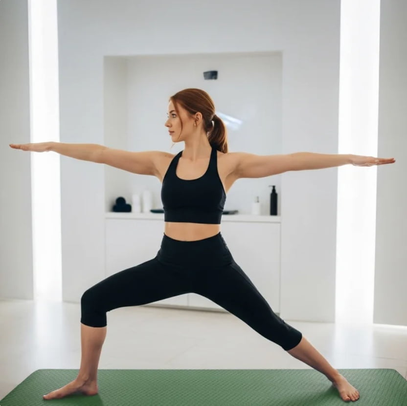 Nautilus Yoga Mat with Strap, Earth Green