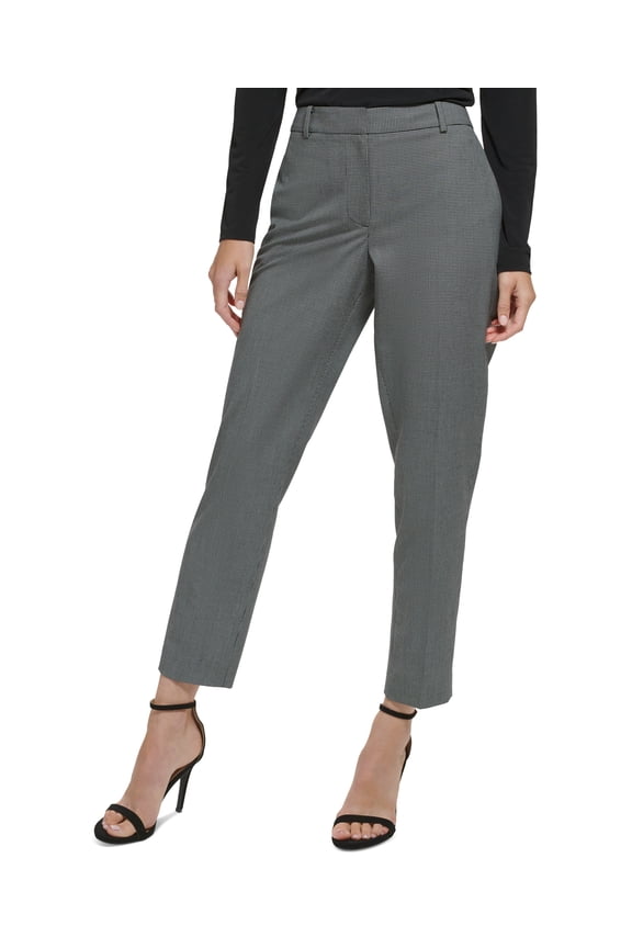 Womens Essex Mini Check Skinny Pants Blackeggnog 16