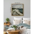 thumbnail image 5 of Drsoum Vintage Ocean Seascape Canvas Wall Art 16x16in Natural Framed Seaside Coastal Scenery Classic Bedroom Office Decor, 5 of 5