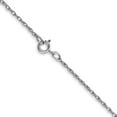 thumbnail image 3 of Primal Gold 14 Karat White Gold 0.7mm Carded Cable Rope Chain, 3 of 4