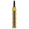 thumbnail image 1 of B-85-A3: 10 Button Pendant Station. On / Off / 2 x 1 Speed And 6 x 2 Speed Contact Elements, 1 of 2
