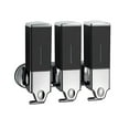 thumbnail image 5 of deevoka 3 in 1 Bathroom Shower Soap Dispenser Durable Wall Mount for Commercial Home Black, 5 of 9