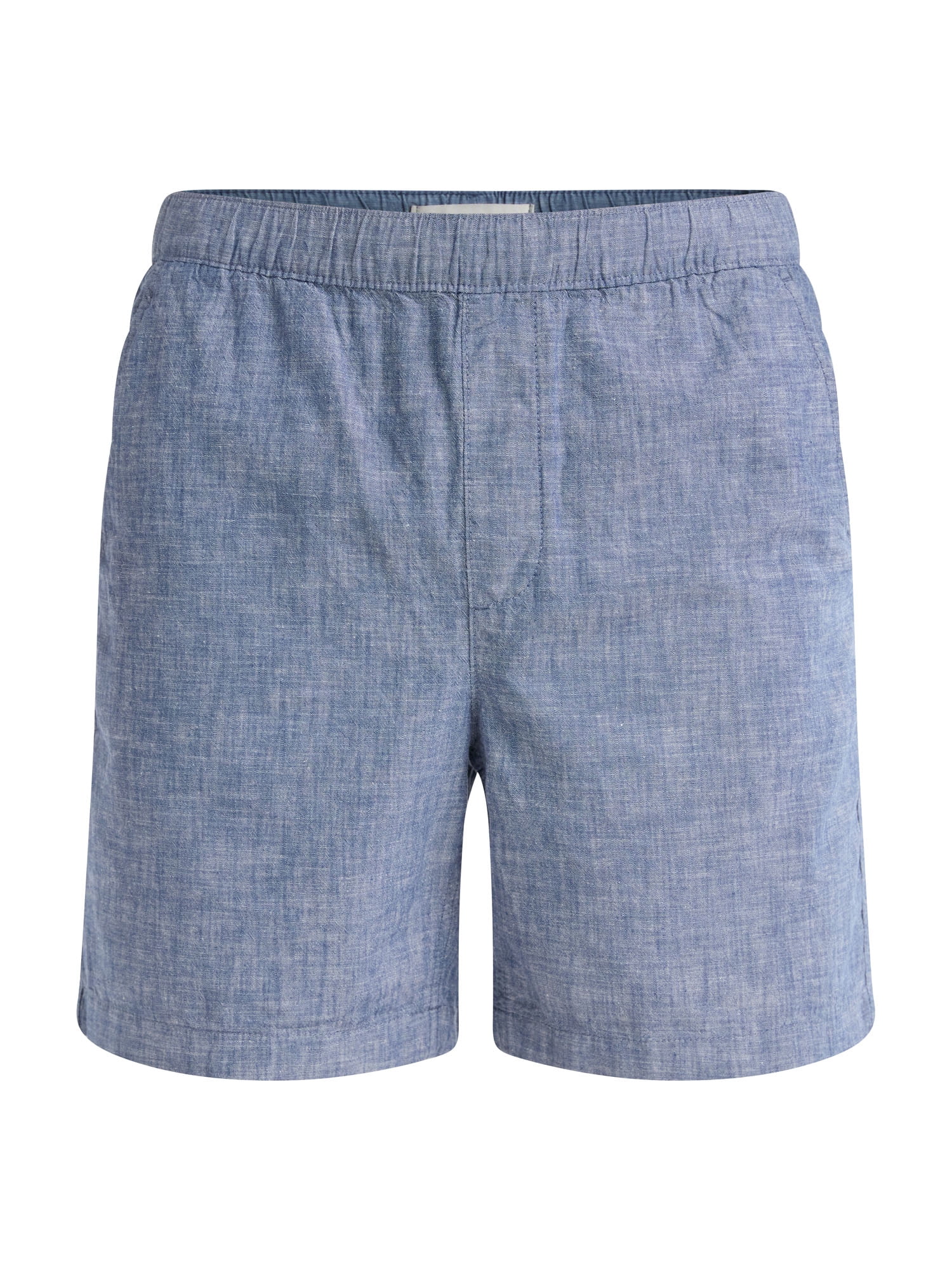 Free Assembly Men’s Cotton Chambray Pull On Shorts, 7” Inseam, Sizes S-3XL