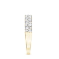 thumbnail image 4 of Rosec Jewels Certified Moissanite Half Eternity Ring - Wedding Anniversary Ring - D-VS1 Quality, 14K Yellow Gold, US 7.00, 4 of 9