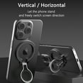 thumbnail image 6 of CCSmall for Magnetic Phone Grip Holder for MagSafe Accessories [2024 Upgrade], Detachable Phone Ring Holder Stand Silicone Ring Adjustable Kickstand for iPhone 15/14/13/12/Samsung/Google 8D Black, 6 of 8