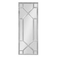 thumbnail image 1 of Kate and Laurel Vanderford Wooden Window Frame Wall Mirror, 18x47.25, Silver, 1 of 6
