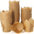 thumbnail image 3 of 100pcs, Tulip Cupcake Liners, Disposable Muffin Cups, Cupcake Wrappers, Paper Cupcake Cups, Muffin Molds, Baking Tools, Kitchen Gadgets, Kitchen Accessories, Home Kitchen Items, 3 of 5
