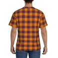 thumbnail image 2 of Naloa Fall Buffalo Plaid Men's T-Shirt Sport T-shirt Men's Basic Tee Casual Men's Shirt, Round Neck, Short Sleeves - X-Large, 2 of 5