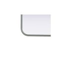 thumbnail image 3 of Elegant Decor Contour Metal Rectangle Mirror 30x36 in Silver, 3 of 11