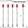 thumbnail image 6 of 5 PCS Solar Powered Driveway Markers, Solar Warming Landscape Lights, Red Solar Outdoor Driveway Lights, Landscape Driveway Reflectors on Poles for Snow Road Yard, 6 of 8