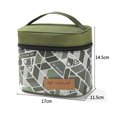 thumbnail image 3 of Almacenamiento condimentos al aire libre juego 7 piezas almacenamiento botellas condimentos para acampar juego tarros condimentos cosméticos portátil (bolsa vacía-Verde), 3 of 8