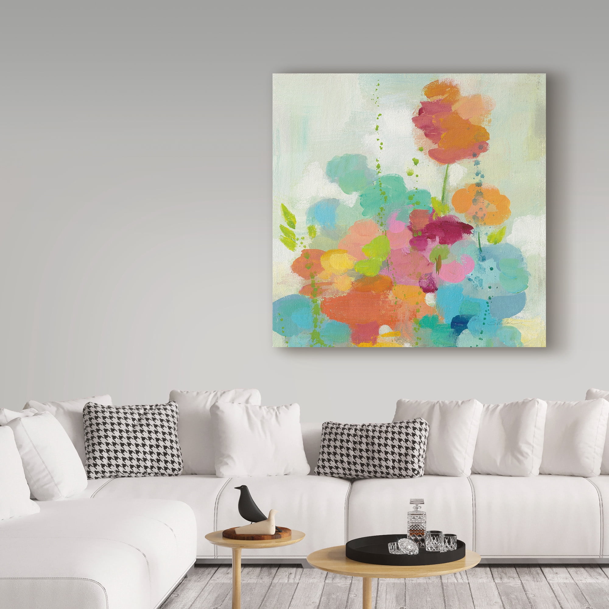 Trademark Fine Art 'Longstem Bouquet II Square I' Canvas Art by Silvia Vassileva