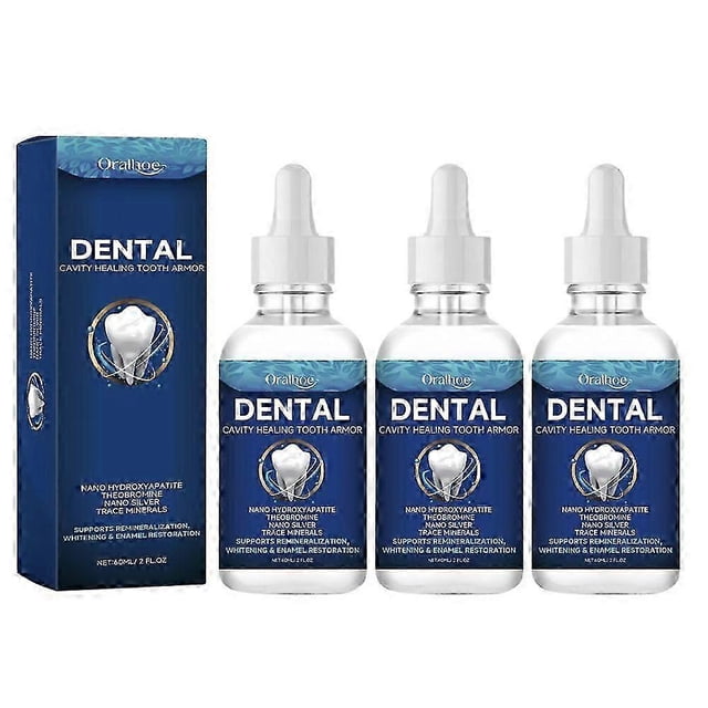 3X 60ml Tooth Care Dentite Cavity Tooth Armor Whitening& Enamel Resroration