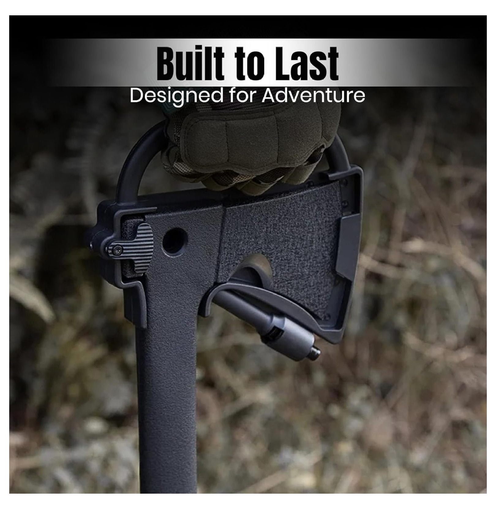 17.5-Inch Hiker's Hatchet – Multi-Tool Axe with Saw, Fire Starter, Hammer, and Nylon Fiber Handle – Includes Sheath for Camping and Survival