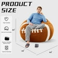 thumbnail image 2 of XIECUVA Bean Bag Chair for Adults, High-Rebound Memory Foam Beanbag Chairs with Removable Cover for Living Room Bedroom, 44 Inches, 2 of 8