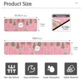 thumbnail image 3 of Yayeee Faucet Mat for Kitchen Sink 14.7" Diatomite Long Splash Guard Pad, Pink Gingerbread House, 3 of 7