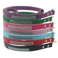 thumbnail image 1 of 115cm Long Faux Leather Dog Leash Bling Rhinestone Puppy Pet Walking Lead Rope, 1 of 9