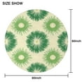 thumbnail image 6 of Green Tie Dye Round Tablecloth 60"x60",Wrinkle Wipeable Table Cloth for Kitchen Dining Room Picnic Patio Party, 6 of 6